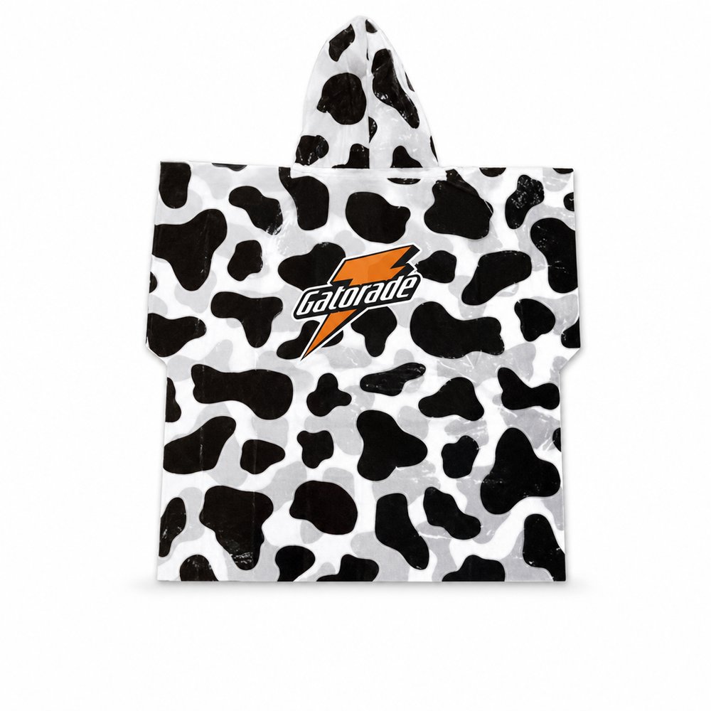 Custom Rain Ponchos with Allover Print Branding