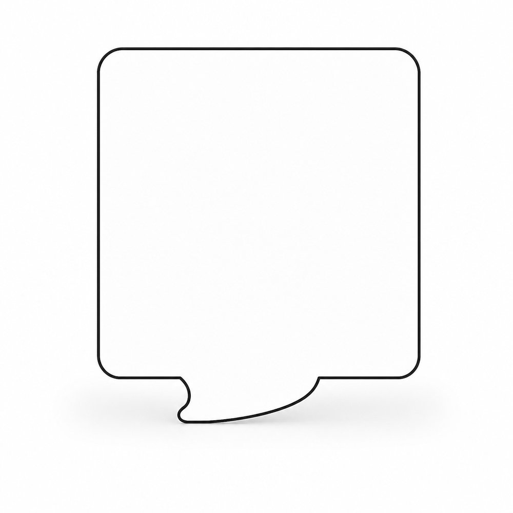 Speech Bubble Sticky Notes — Custom Branded Pads