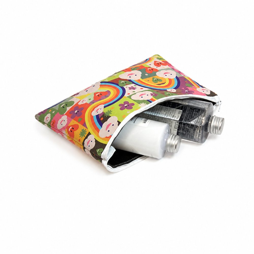 Custom Neoprene Cosmetic Bag, Sublimated Full Colour