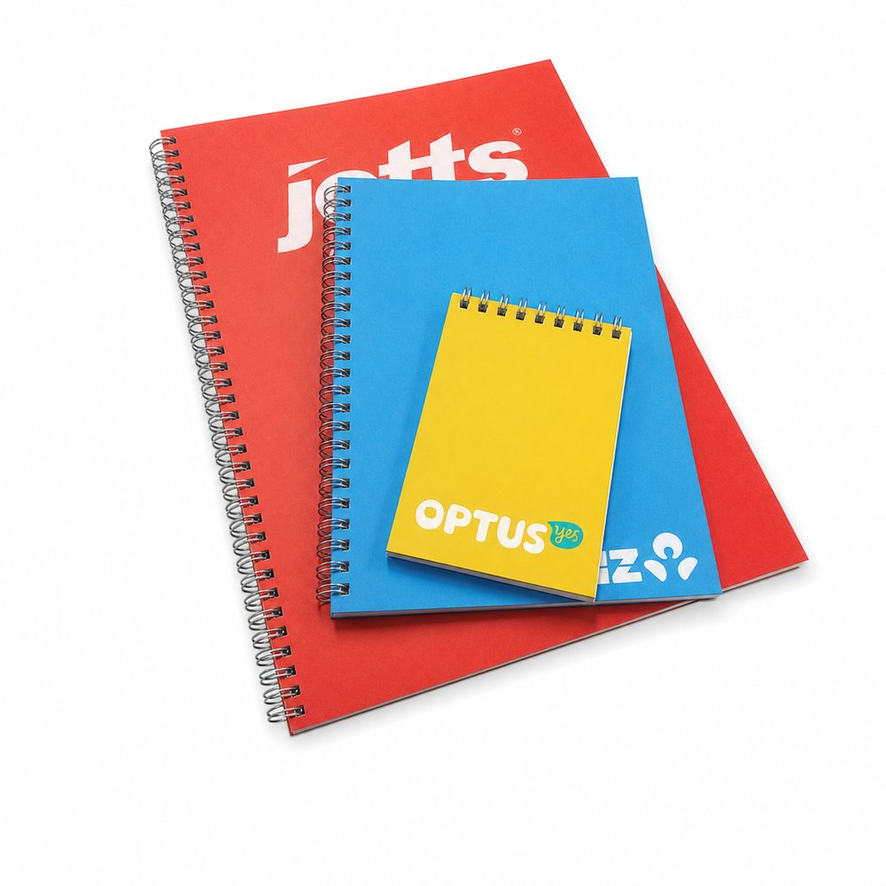 Soft Cover A5 Wiro Notebook, Custom Printed