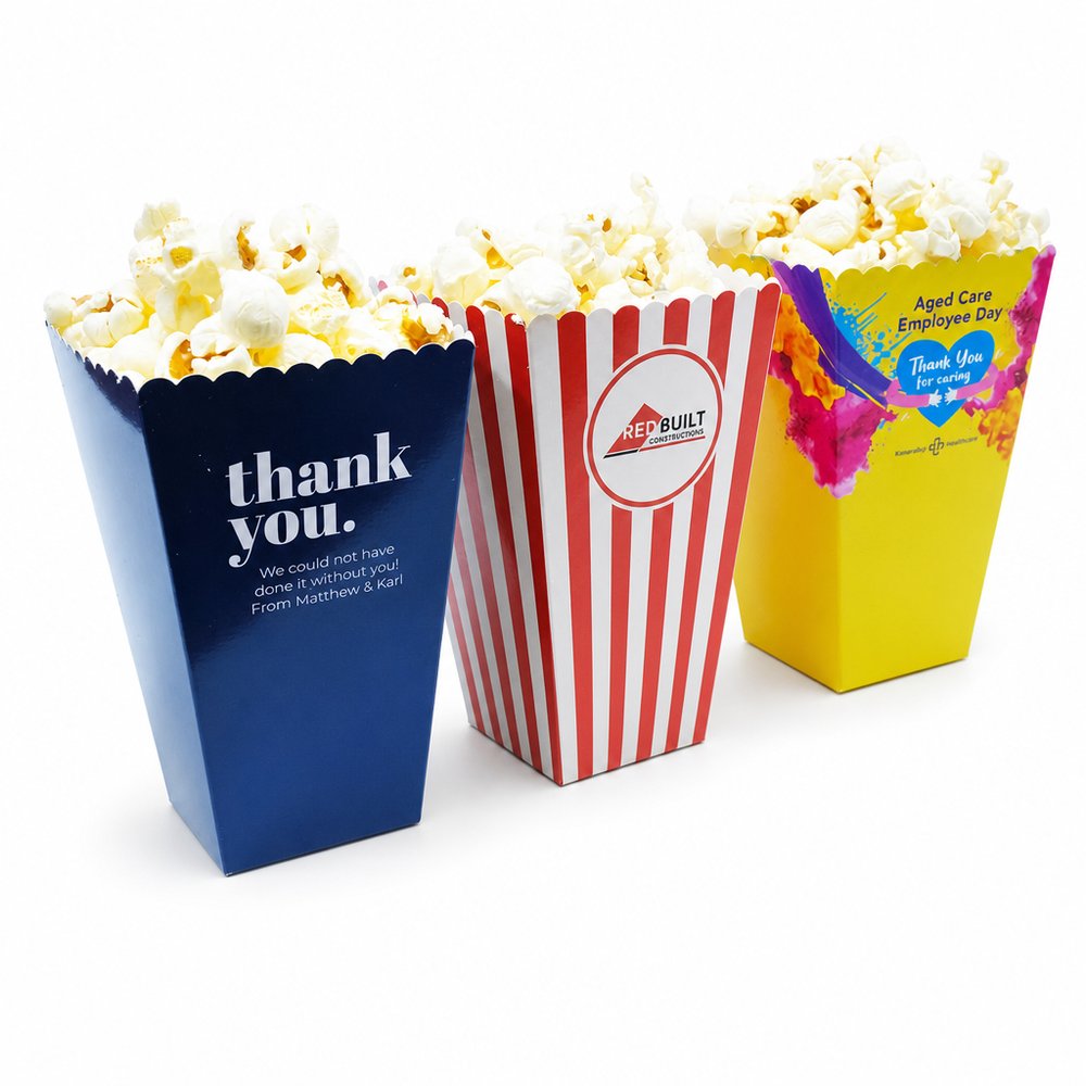Personalised Popcorn Box with Mixed Lollies