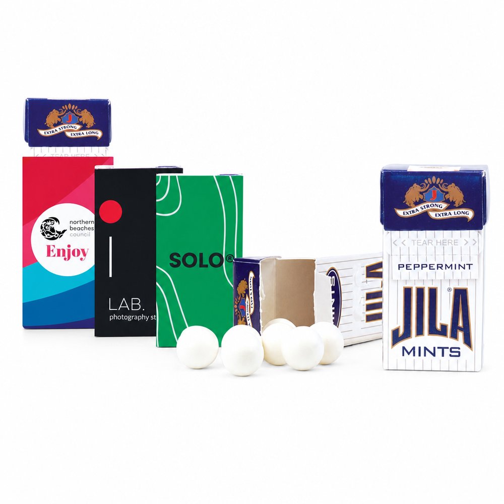 Jila Mints Mini Box with Personalised Sleeve