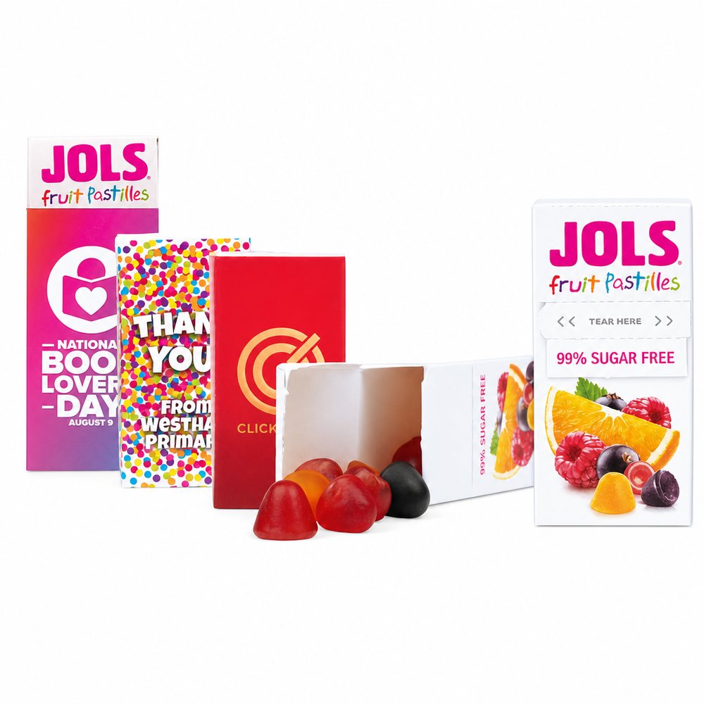 Jols Pastilles Mini Box with Branded Sleeve