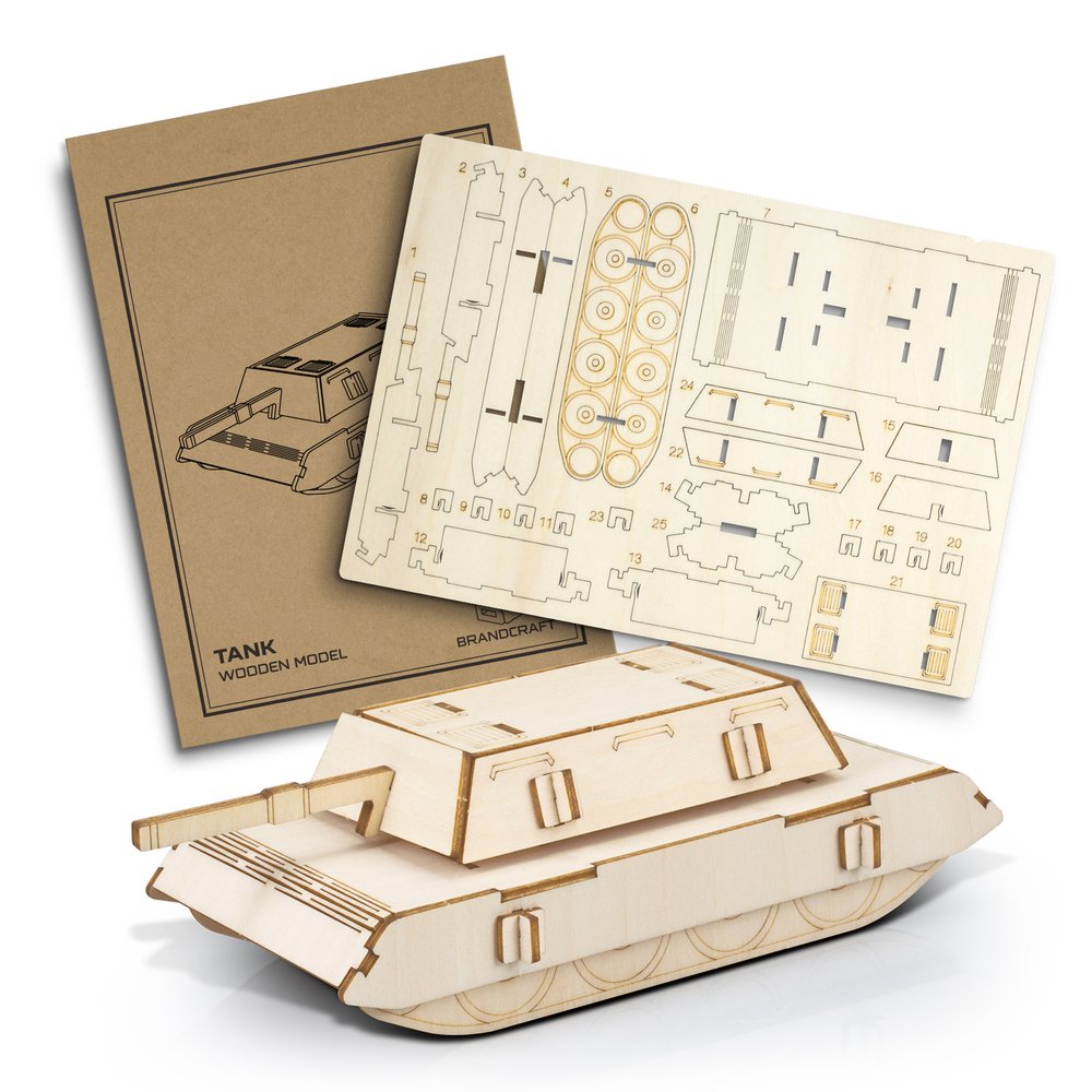 Basswood Tank Model Kit