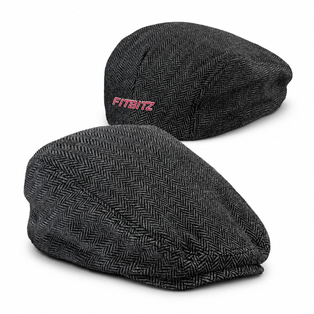 Classic Herringbone Flat Cap