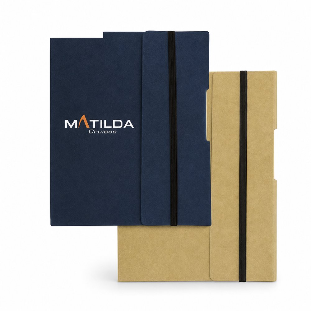 Recycled Eco Notebook & Pen Set — Branded