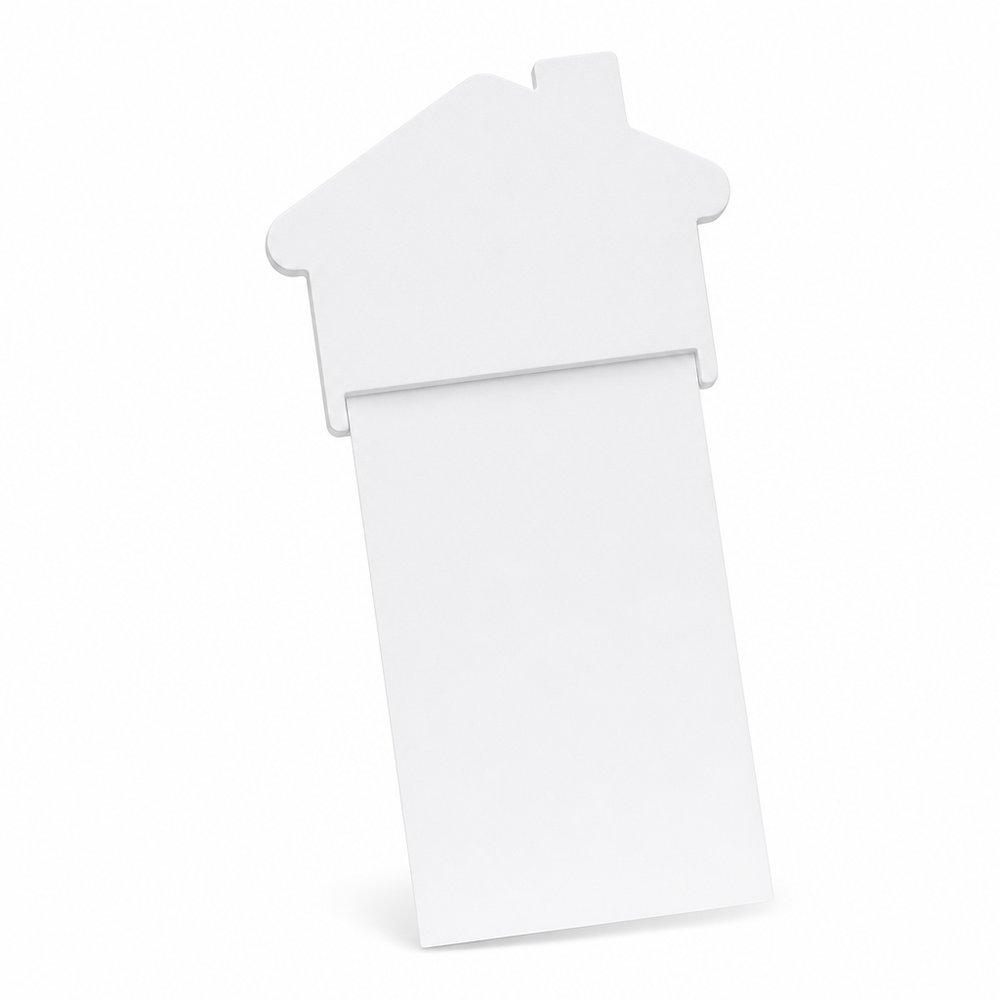 House-Shaped Magnetic Fridge Notepad, Full Colour Print