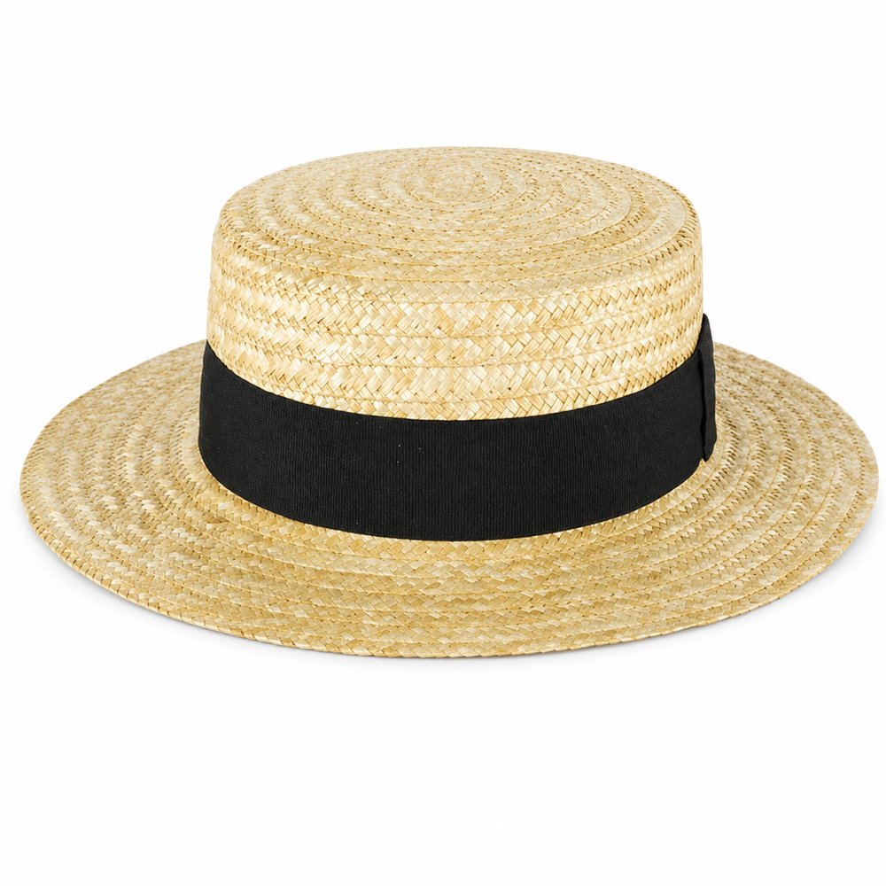 Branded Straw Boater Hats — Custom Event Headwear