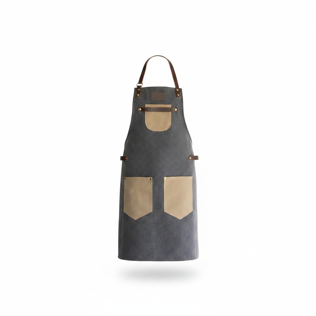 Custom 16oz Canvas and Leather Hospitality Apron