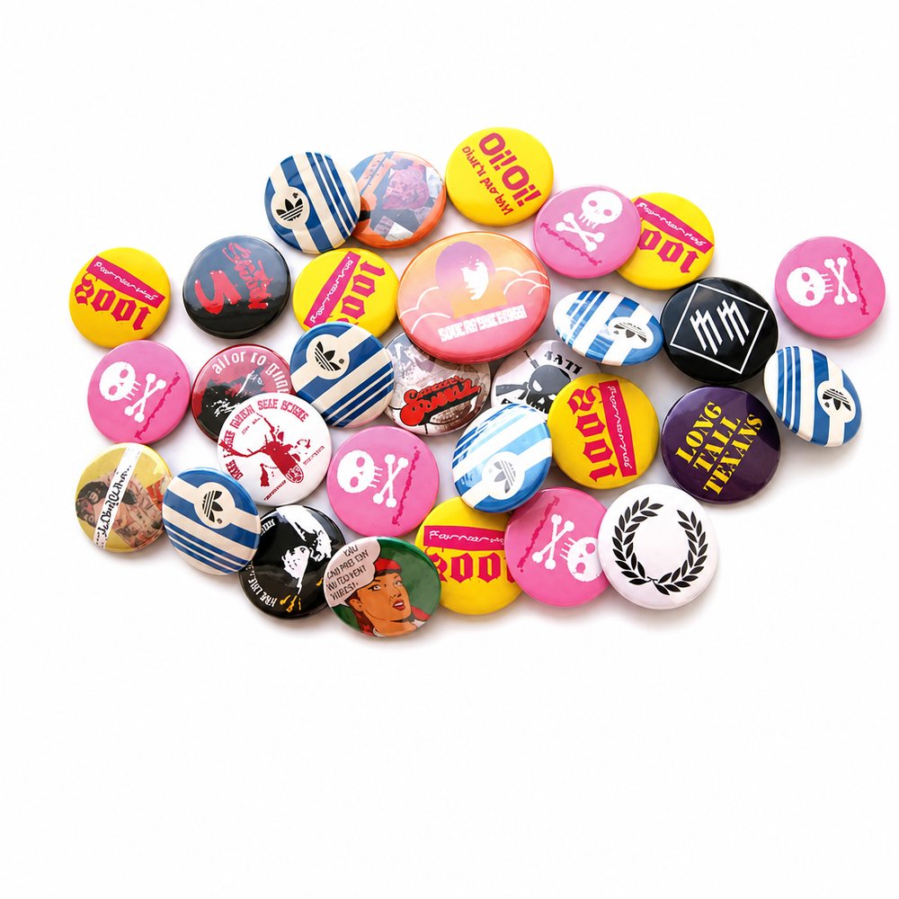 Custom Tin Button Badges 56mm — Full Colour Print