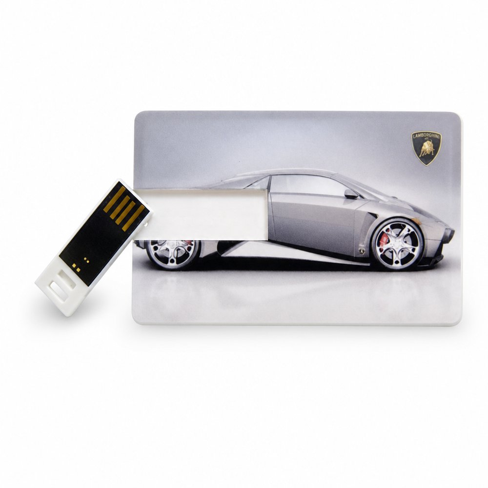 Slim Card USB Flash Drive — 4GB Branded