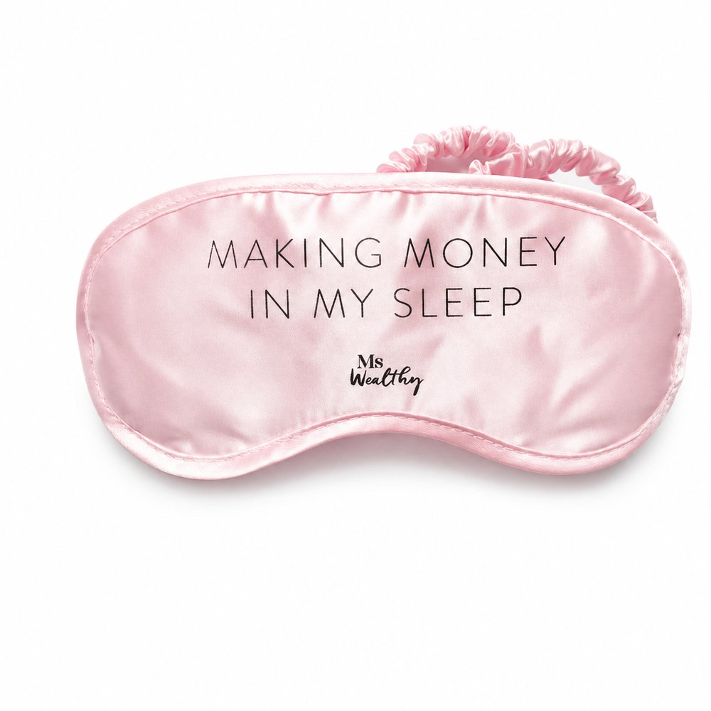 Custom Satin Sleeping Masks with Printed Logo