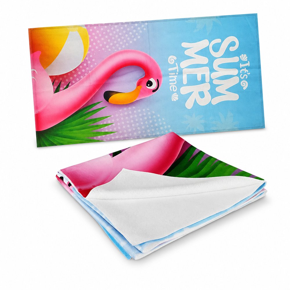 Full Colour Beach Towel — Branded 1400 x 700mm