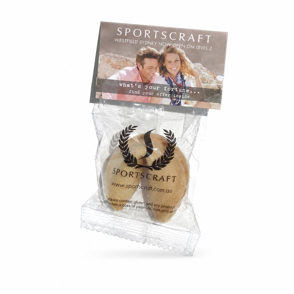 Custom Fortune Cookies with Branded Header Card