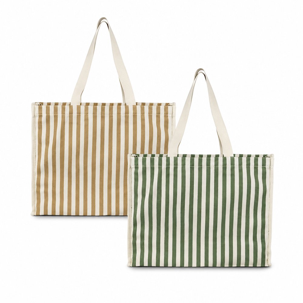 Herringbone Beach Tote Bags