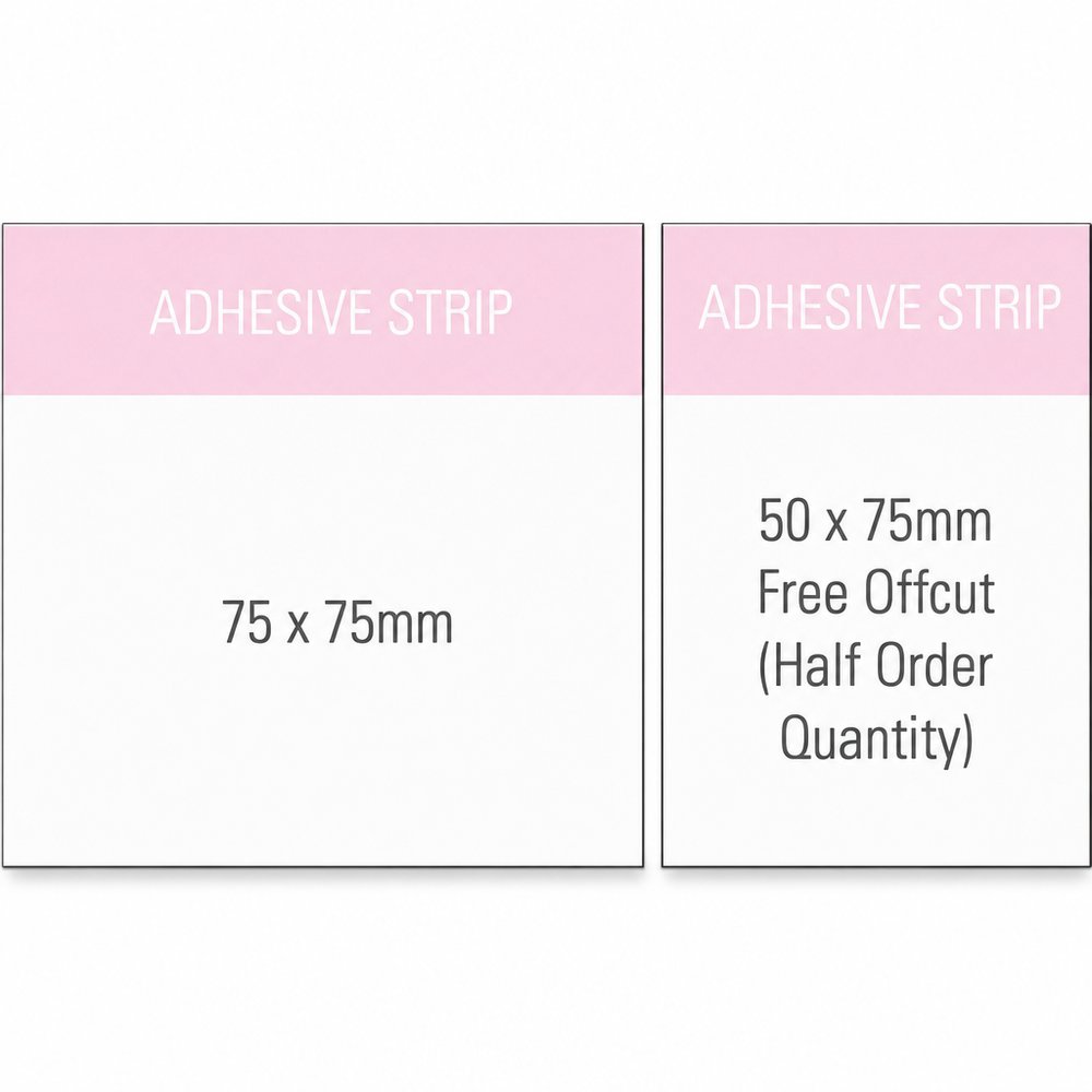 Stuk 75x75mm Coloured Sticky Notes, 25 Leaf