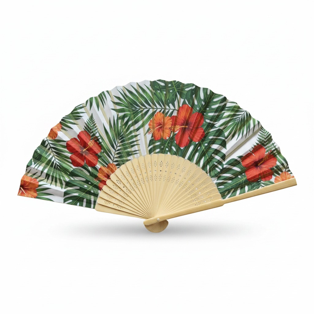 Bamboo Paper Hand Fan, Folding Event Gift