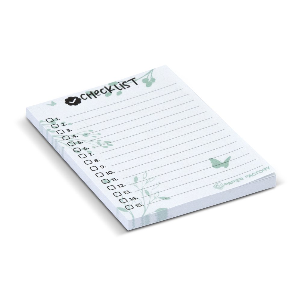 Recycled Paper Sticky Note Pad - 100x75mm