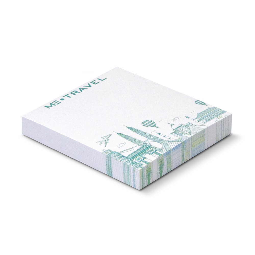 Custom Sticky Note Pad 70 x 75mm - 100 Sheet Block