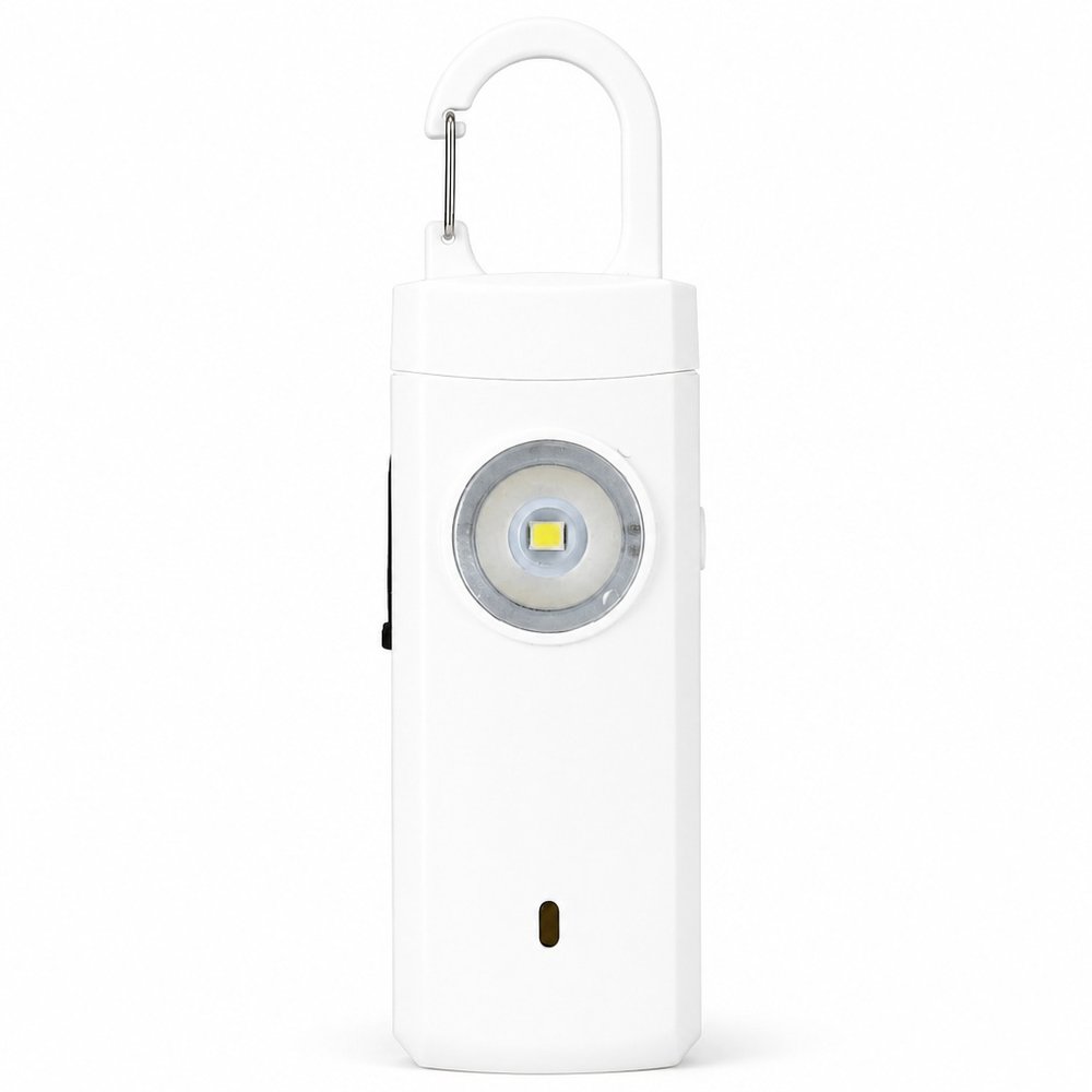 Safety Alarm Keychain with LED Torch