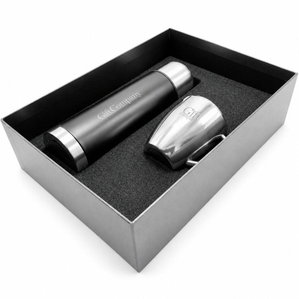 Compana Vacuum Flask & Mug Gift Set