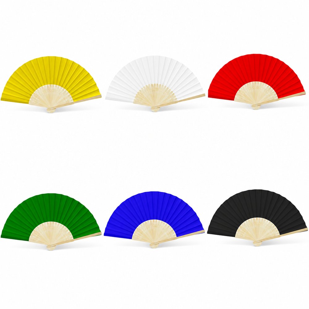 Bamboo Foldable Fan with Custom Branding