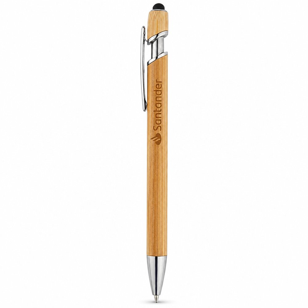 Yvette Bamboo Stylus Pen with Aluminium Barrel