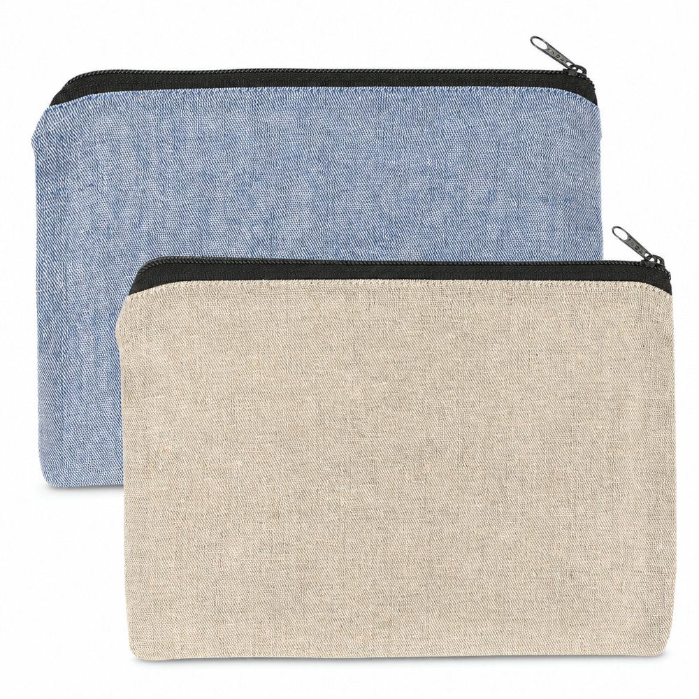 Recycled Cotton Twill Travel Pouch