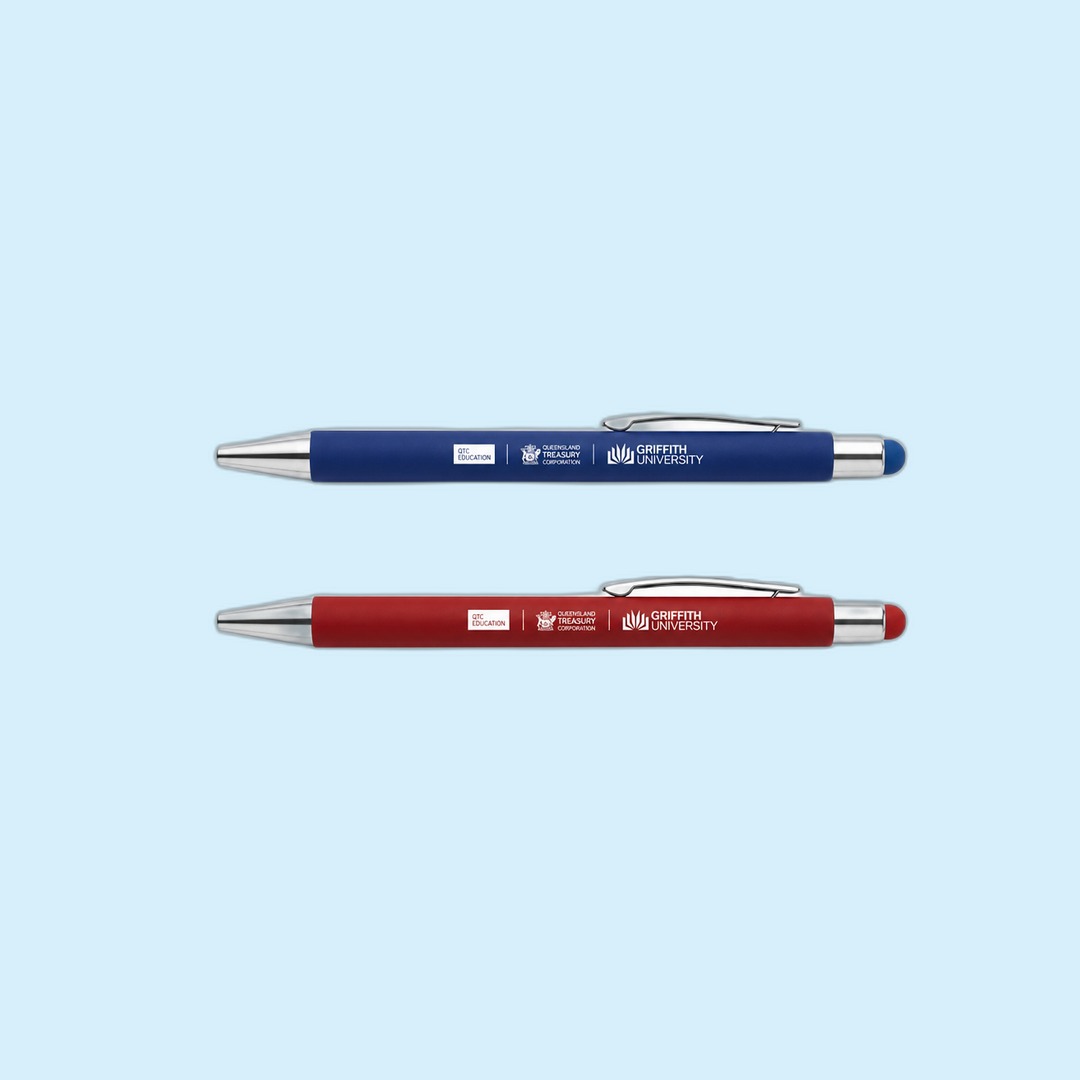 QTC Education × Griffith University QTC Education × Griffith executive pen set (blue + red) produced by Sense2