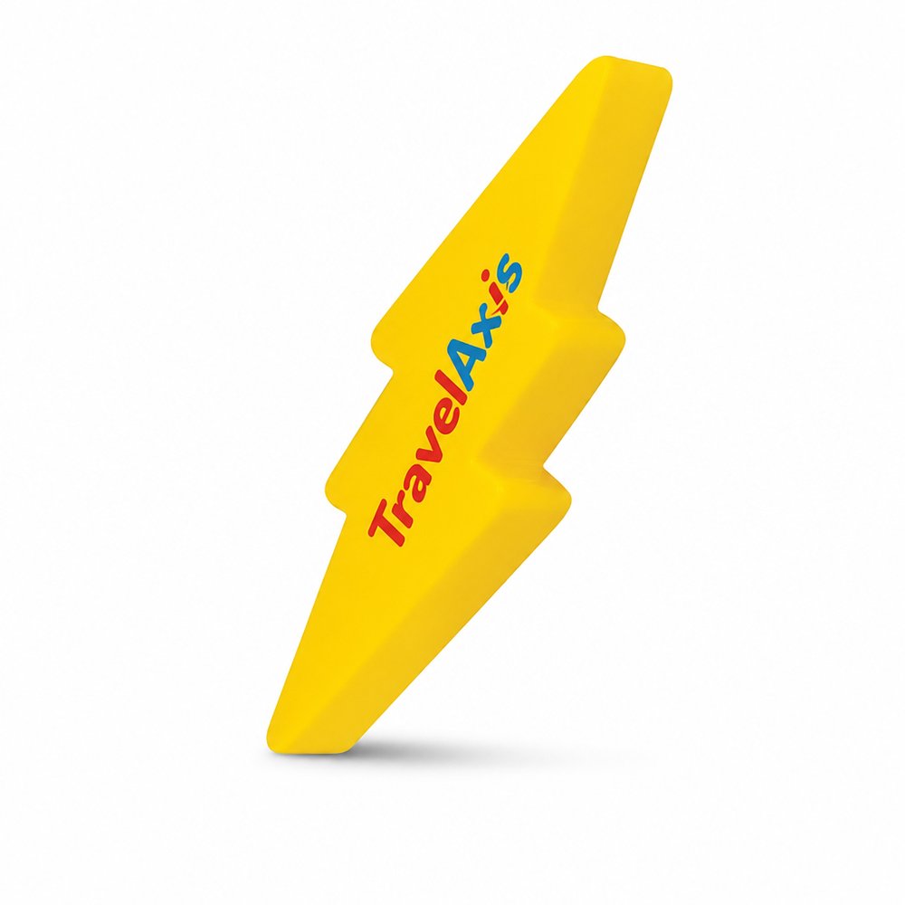 Lightning Bolt Stress Ball — Branded Squeeze Toy