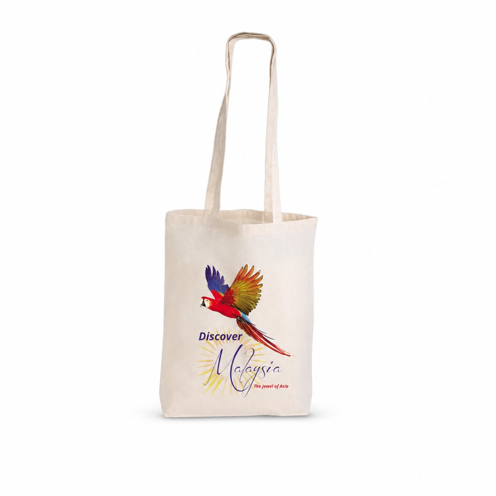 Long Handle Eco Tote Bag — Branded Calico Shopper