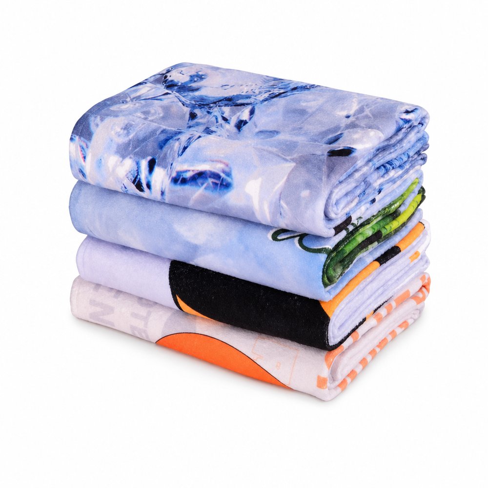 Custom Printed Bath Towels 70x140cm — Full Colour
