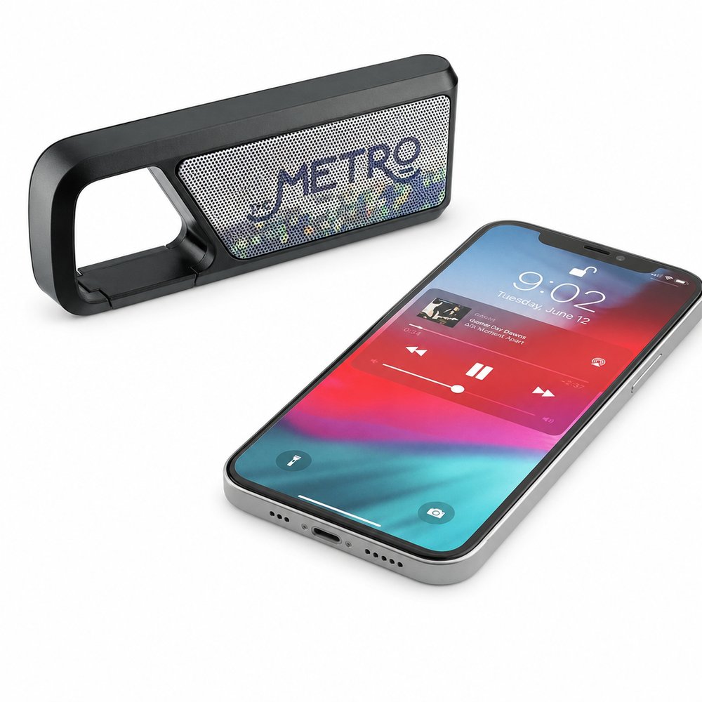 Clip-On Bluetooth Speakers (2W, Portable, Built-In Mic)