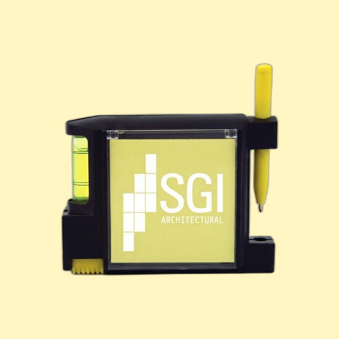 SGI Architectural Site-kit set — tape measure, notepad, pen, level produced by Sense2