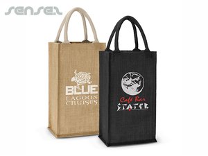 Eco Jute Double Wine Bags