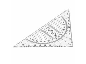 Plastic 45&deg; Triangle Rulers