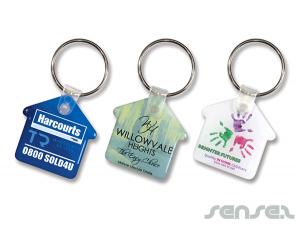 Custom Flexible House Keyrings