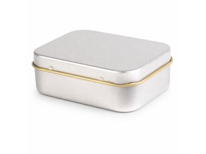 Undecorated Silver Tins