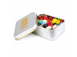 Metal Tins with Assorted Mini Jelly Beans (50g)