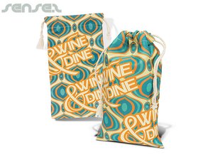 Full Colour Cotton Drawstring Bags 24.2 x 13cm