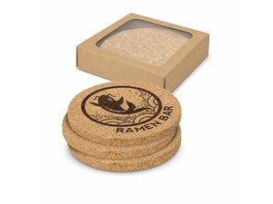 Island Cork Coaster Sets - Round (4)