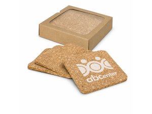 Island Cork Coaster Sets - Square (4)