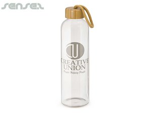 Polly Bamboo Glass Drink Bottles (600ml)