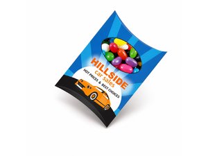 Full Colour Printed Window Pillow Boxes With Jelly Beans