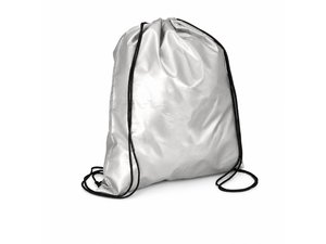 Silver Galaxy Drawstring Backpacks