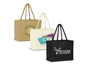 Zoe Eco Jute Tote Bags (Wide Large)