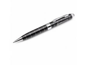 Custom Laser Pin Striped Metal Pens