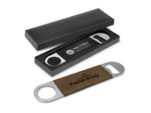 Stud Engraved PU Leather Bottle Openers