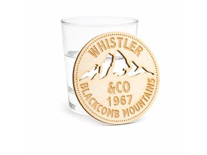 Engraved Chunky Plywood Coasters - Round (4mm)