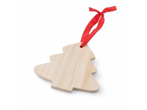 Wooden XMas Tree Shaped Ornaments